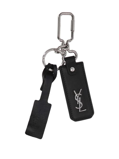 Cassandre logo plaque keyring Saint Laurent | 777523BWR0E1000